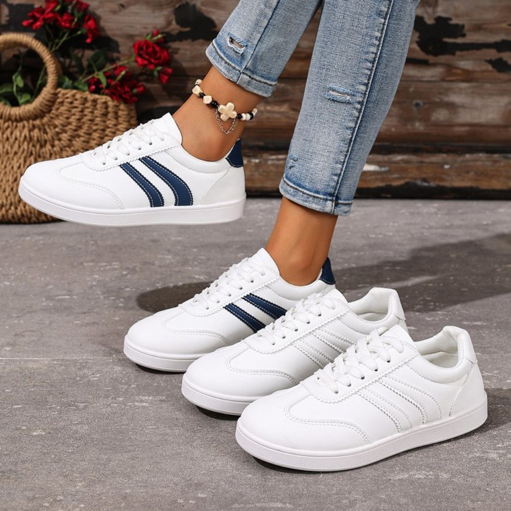 Running Shoes Women - รองเท้าผ้าใบลำลองแฟชั่นใหม่ รองเท้าวิ่งเข้าได้กับทุกชุด ระบายอากาศได้ดี น้ำหนักเบา รองเท้ากีฬา รองเท้าผู้หญิง