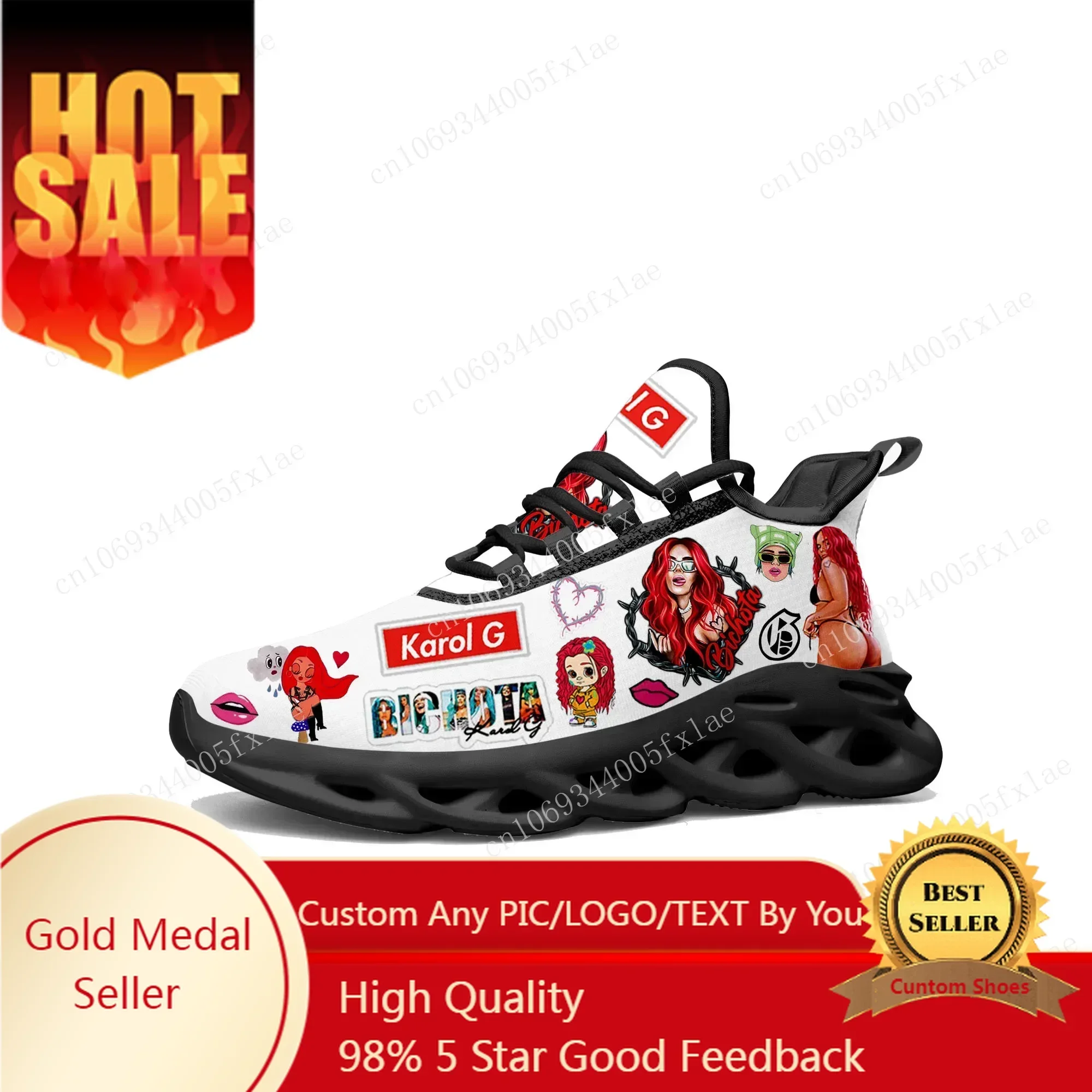 Running Shoes Women - คารอล จี บิโชต้ารองเท้าผ้าใบผู้ชายผู้หญิงกีฬารองเท้าวิ่งคุณภาพรองเท้าผ้าใบแบบผูกเชือกตาข่ายรองเท้าสั่งทำพิเศษรองเท้าสีดำ