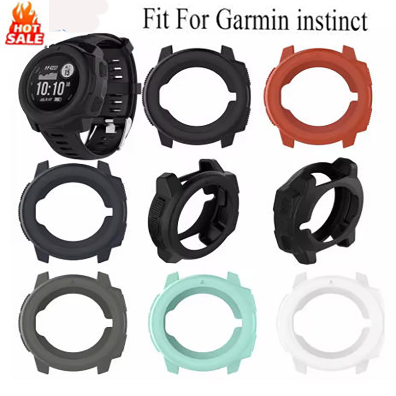 Running Watch - น้ำหนักเบากรณีสมาร์ท Protector ซิลิโคนผิวป้องกันกรณีครอบคลุมสำหรับ Garmin Instinct กีฬานาฬิกา