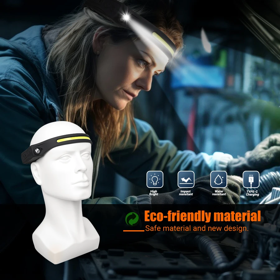 ไฟหน้าแบบชาร์จไฟได้เซ็นเซอร์ตร - Running Headlamp บทวิจารณ์และราคา