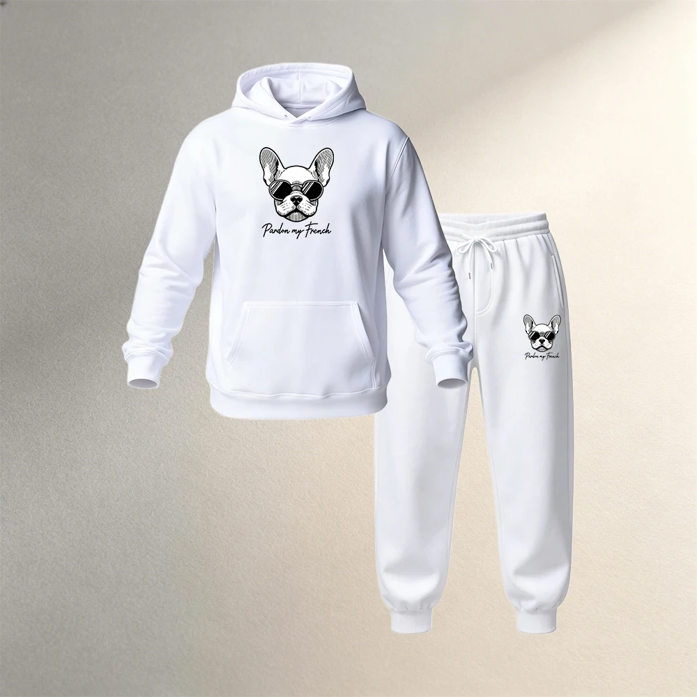 ชุดเสื้อฮู้ดสำหรับผู้ชาย 2 ชิ้ - Joggers Pants บทวิจารณ์และราคา