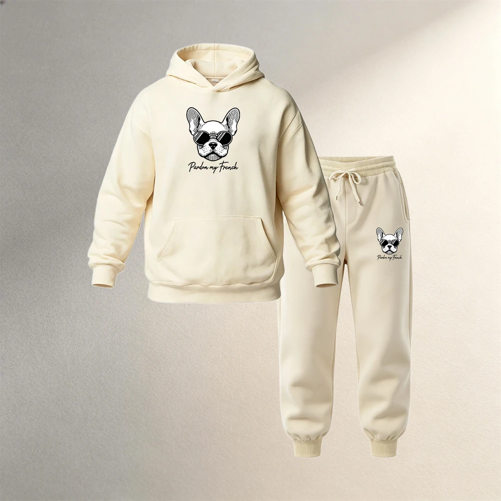 ชุดเสื้อฮู้ดสำหรับผู้ชาย 2 ชิ้ - Joggers Pants บทวิจารณ์และราคา