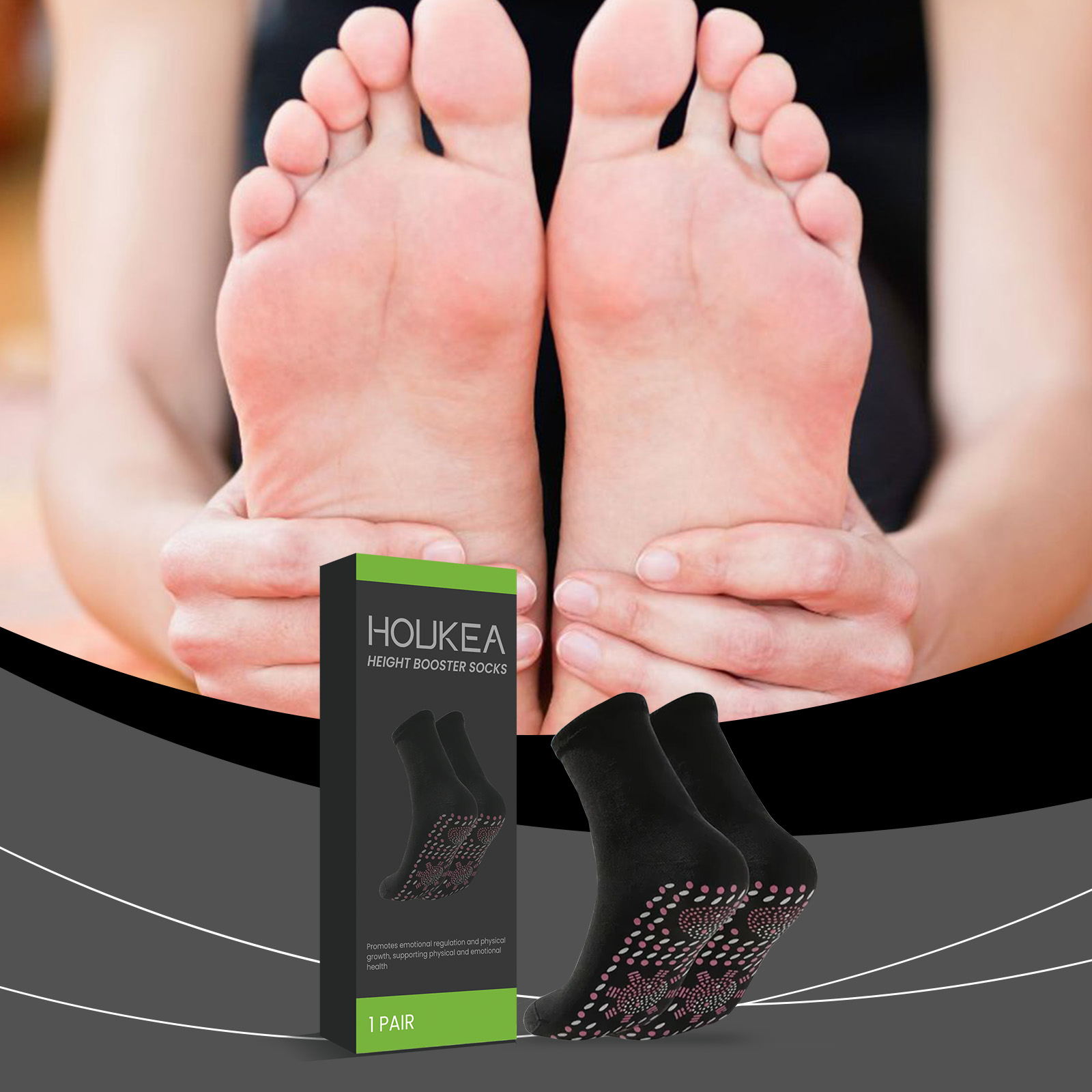 ถุงเท้าให้ความร้อนในตัว ถุงเท้ - Sports Socks บทวิจารณ์และราคา