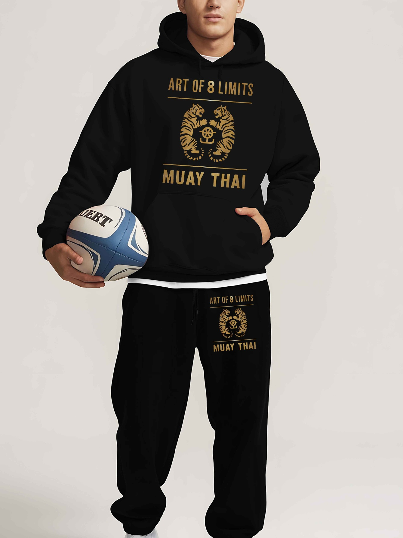 ชุดเสื้อฮู้ดและกางเกงวอร์ม 2 ช - Joggers Pants บทวิจารณ์และราคา