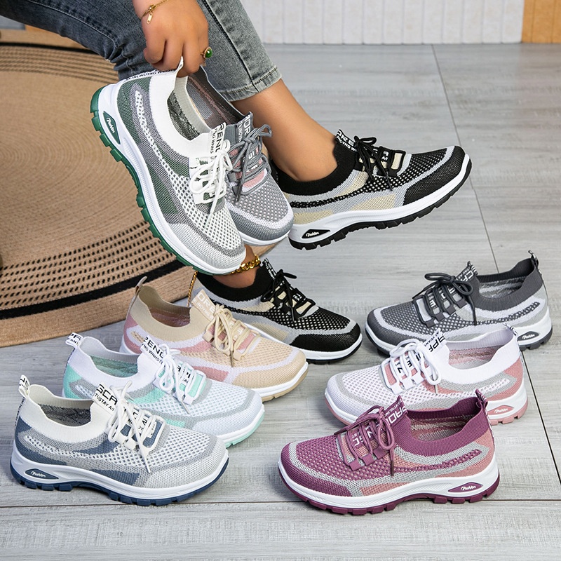 รองเท้าผู้หญิงแฟชั่นลำลองรองเท - Running Shoes Women บทวิจารณ์และราคา