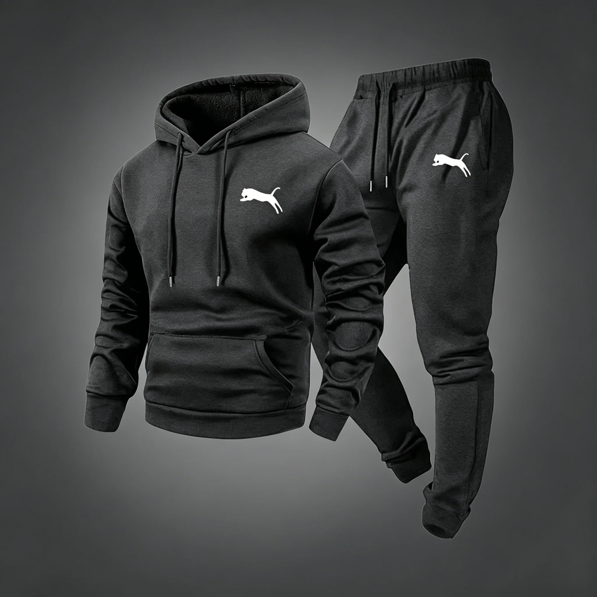 ชุดเสื้อฮู้ดและกางเกงขายาวสำหร - Joggers Pants บทวิจารณ์และราคา