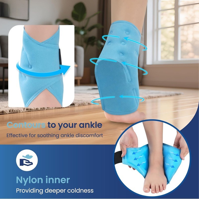 แผ่นเจลประคบร้อนเย็นสำหรับข้อเ - Ankle Brace บทวิจารณ์และราคา
